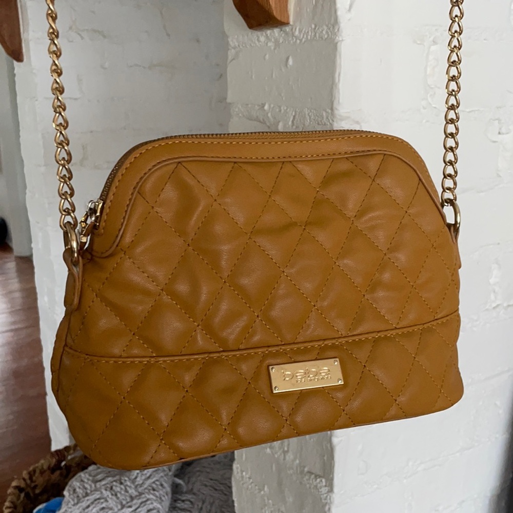 Bebe cross body - gold and mustard yellow